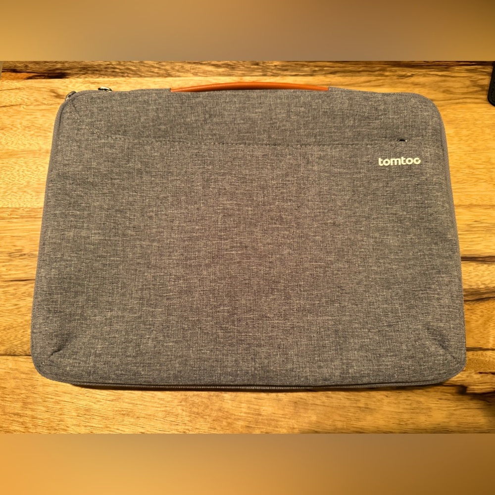 Tomtoc Macbook 13” Laptop Zippered Gray Carrying Case Cover 13x10